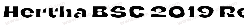 Hertha BSC 2019 Regular字体转换